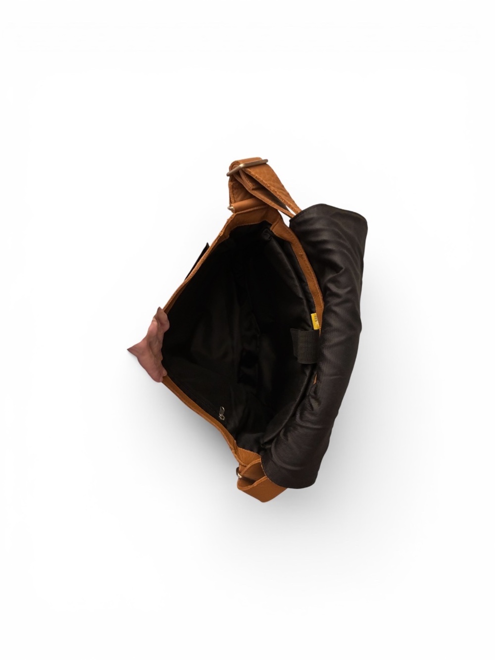 Init Brown Leather Messenger Bag - Picture 4 of 6
